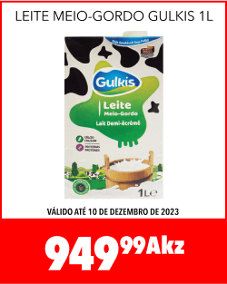 LEITE MEIO-GORDO GULKIS 1L, 949,99Akz