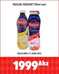 PASCUAL YOGHURT 750ml each, 1999Akz
