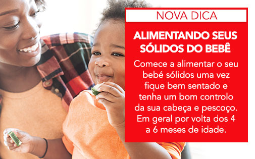 ALIMENTANDO SEUS SÓLIDOS DO BEBÉ