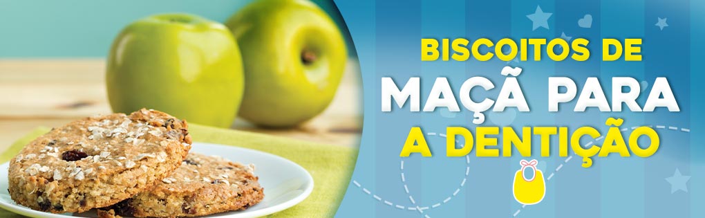 BISCOITOS DE MAÇÃ PARA DENTIÇÃO BISCOITOS DE MAÇÃ PARA DENTIÇÃO