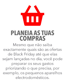 Mesmo que não saiba exactamente quais são as ofertas de Black Friday até que elas sejam lançadas no dia, você pode preparar os seus gastos priorizando o que precisa, por exemplo, os pequenos aparelhos electrodomésticos. Mesmo que não saiba exactamente quais são as ofertas de Black Friday até que elas sejam lançadas no dia, você pode preparar os seus gastos priorizando o que precisa, por exemplo, os pequenos aparelhos electrodomésticos.