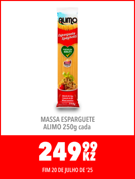 MASSA ESPARGUETE ALIMO 250g cada