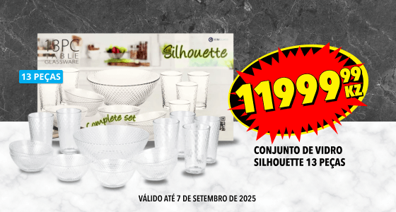CONJUNTO DE VRIDO SILHOUETTE 13 PEÇAS, 11999,99KZ