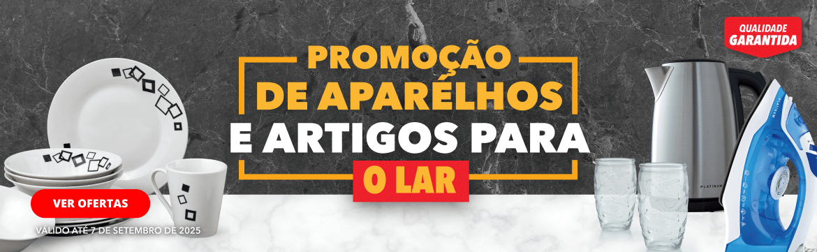 PROMOÇÃO DE APARELHOS E ARTIGO PARA O LAR