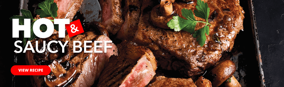 HOT & SAUCY BEEF