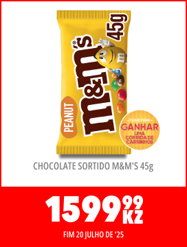 CHOCOLATE SORTIDO M&M'S 45g CADA - 1599,99KZ