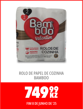 ROLO DE PAPEL DE COZINHA BAMBOO 273g - 749,99KZ