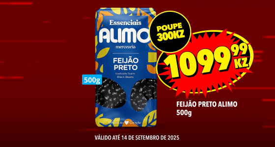 FEIJÃO PRETO ALIMO 500g, 1099,99KZ