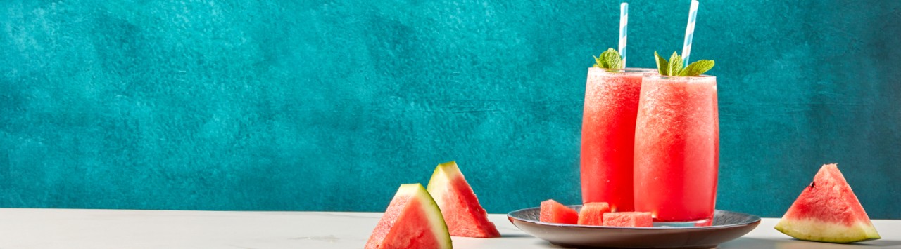 Refrescante slushy de melancia